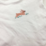 Hare Embroidered Short Sleeve Bodysuit - Boys/Girls Tiny Baby