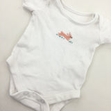 Hare Embroidered Short Sleeve Bodysuit - Boys/Girls Tiny Baby