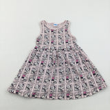 'Minnie Mouse' Pink Dress - Girls 4-5 Years