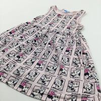 'Minnie Mouse' Pink Dress - Girls 4-5 Years