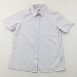 White Short Sleeve School Shirt - Boys 8-9 Years