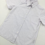 White Short Sleeve School Shirt - Boys 8-9 Years