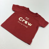 'My Crew (Mummy & Daddy)' Red T-Shirt - Boys 0-3 Months