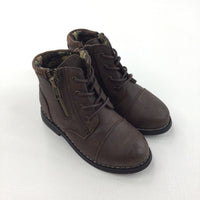 **NEW** Brown Ankle Boots - Girls - Shoe Size 7