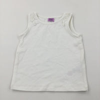 Cream Vest Top with Frill Detail - Girls 18-24 Months