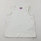 Cream Vest Top with Frill Detail - Girls 18-24 Months