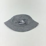 Reversible Sea Creatures & Boats White / Grey Jersey Sun Hat - Boys 0-3 Months