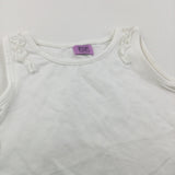 Cream Vest Top with Frill Detail - Girls 18-24 Months