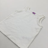 Cream Vest Top with Frill Detail - Girls 18-24 Months