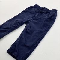 Navy Pull On Trousers - Boys 6-9 Months