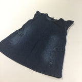Dark Blue Lightweight Denim Dress - Girls 12-18 Months