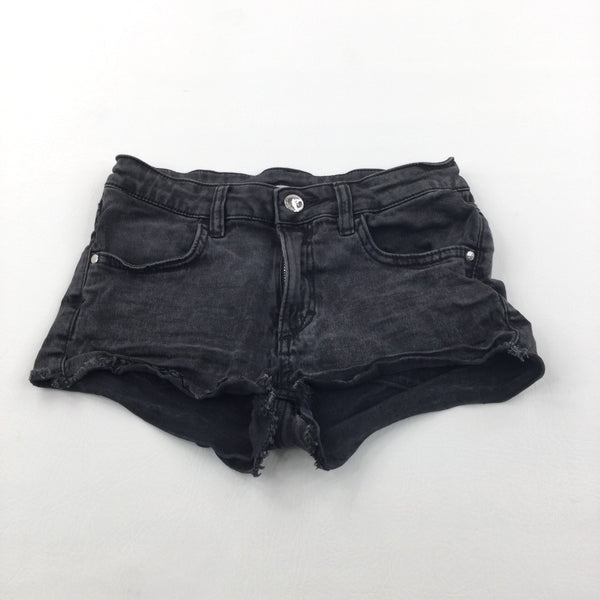 Black Denim Shorts - Girls 9-10 Years