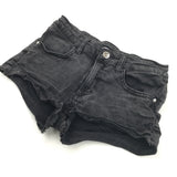 Black Denim Shorts - Girls 9-10 Years