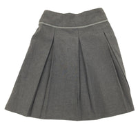 Dark Grey Pleated School Skirt - Girls 9 Years