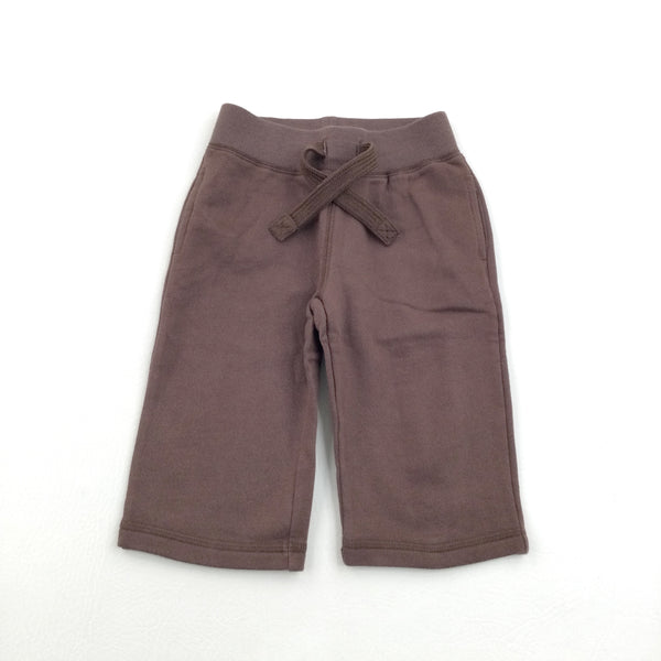 Brown Joggers - Boys 6-9 Months