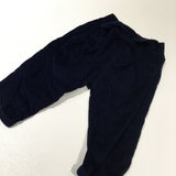 Navy Lined Corduroy Trousers - Boys 3-6 Months