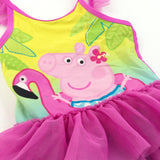 Peppa Pig & Flamingo Dark Pink Swimming Costume - 2-3 Years