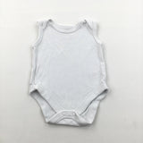 White Sleeveless Bodysuit - Boys/Girls Newborn