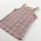 Flowers & Mice Vest Top - Girls 6-9 Months