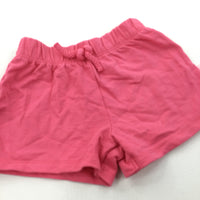 Pink Lightweight Jersey Shorts - Girls 18-24 Months