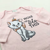 'I Woke Up Like This' Marie Aristocats Pink Top - Girls 6-9 Months