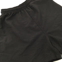 Black School Sports Shorts - Boys 7-8 Years