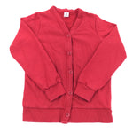 Red School Cardigan - Girls 6-7 Years