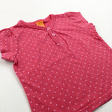 Spotty Pink T-Shirt - Girls 6-9 Months