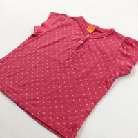 Spotty Pink T-Shirt - Girls 6-9 Months