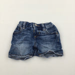 Mid Blue Denim Shorts - Boys/Girls 0-3 Months