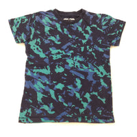 Blue & Green Pattern T-Shirt  - Boys 3-4 Years