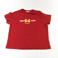 '54 Summy Flower Island' Red T-Shirt - Girls 3-6 Months