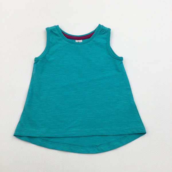 Teal Vest Top - Girls 9-12 Months