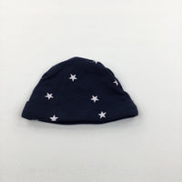 Stars Navy & White Jersey Hat - Boys One Size