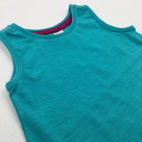 Teal Vest Top - Girls 9-12 Months