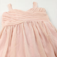 Pale Peach Bridesmaid/Flowergirl Dress - Girls 5-6 Years