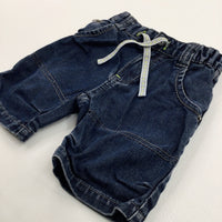 Dark Blue Denim Shorts - Boys 12 Months