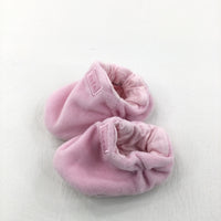 'Cute' Pink Booties - Girls 0-3 Months