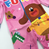 **NEW** 'So Much Fun' Hey Duggee Pink Lightweight Fleece Onesie - Girls 18-24 Months