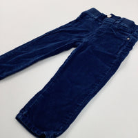 Navy Cord Trousers  - Boys/Girls 9-12 Months