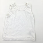 White Cotton Vest - Boys 2-3 Years