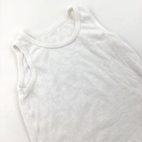 White Cotton Vest - Boys 2-3 Years