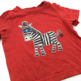 Zebra Red T-Shirt - Boys 6-9 Months