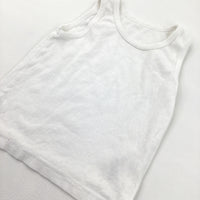 White Cotton Vest - Boys 2-3 Years