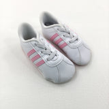 White Soft Sole Adidas Trainers - Girls - Shoe Size 3