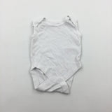 White Sleeveless Bodysuit - Boys/Girls Newborn