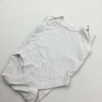 White Sleeveless Bodysuit - Boys/Girls Newborn