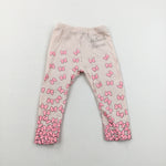 'Minnie Mouse' Bows Pink Leggings - Girls 9-12 Months