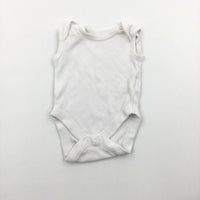 White Sleeveless Bodysuit - Boys/Girls Newborn