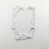 White Sleeveless Bodysuit - Boys/Girls Newborn